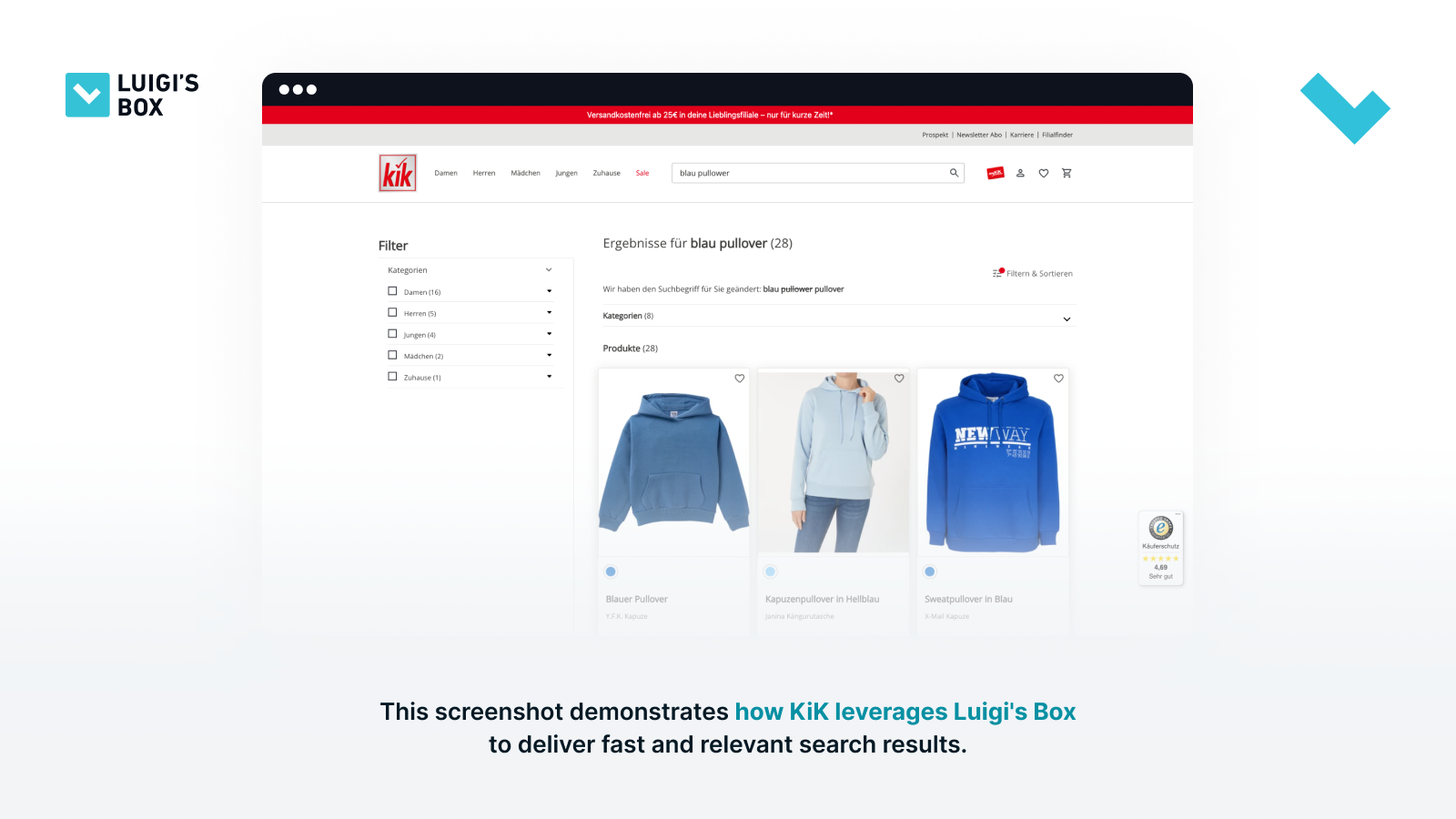 screenshot of Luigi's Box